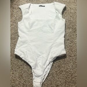 NWOTs White Zara Bodysuit size M